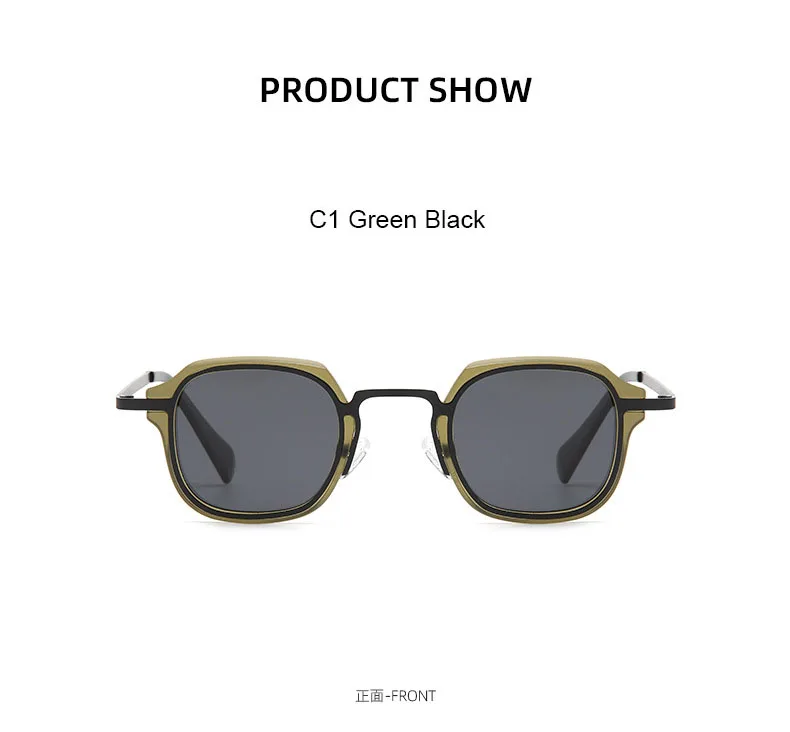 UVLAIK Metal Punk Sunglasses Women Luxury Brand Vintager Sun Glasses Men Irregular Square Hip Hop Sunglass Shades UV400