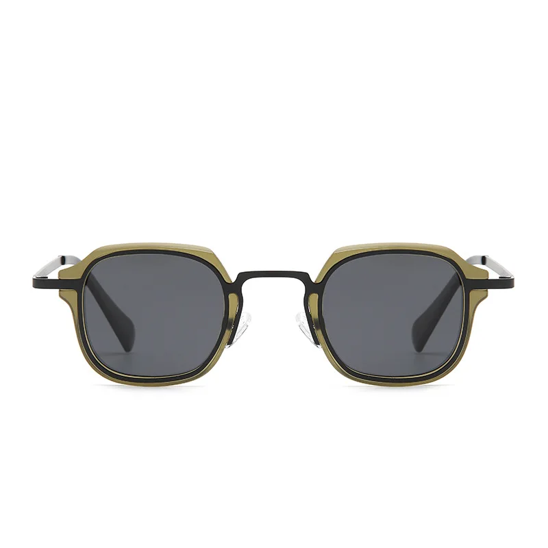 UVLAIK Metal Punk Sunglasses Women Luxury Brand Vintager Sun Glasses Men Irregular Square Hip Hop Sunglass Shades UV400
