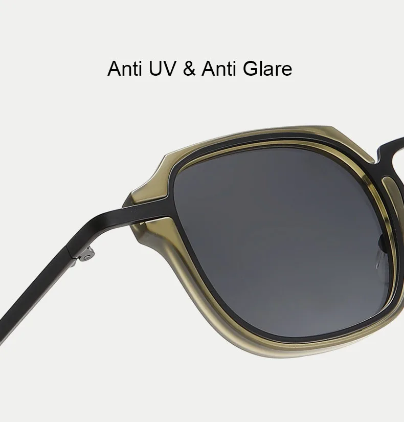 UVLAIK Metal Punk Sunglasses Women Luxury Brand Vintager Sun Glasses Men Irregular Square Hip Hop Sunglass Shades UV400