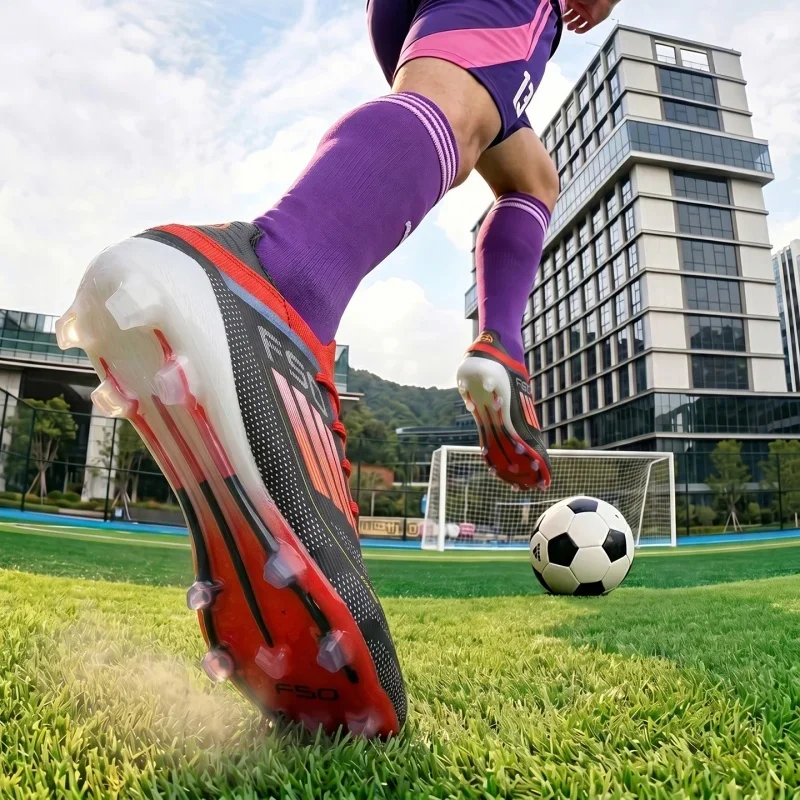 Men Turf Soccer Cleats Non‑slip Wear‑resistant Football Boots Breathable Lightweight Outdoor Artificial Grass Training Shoes