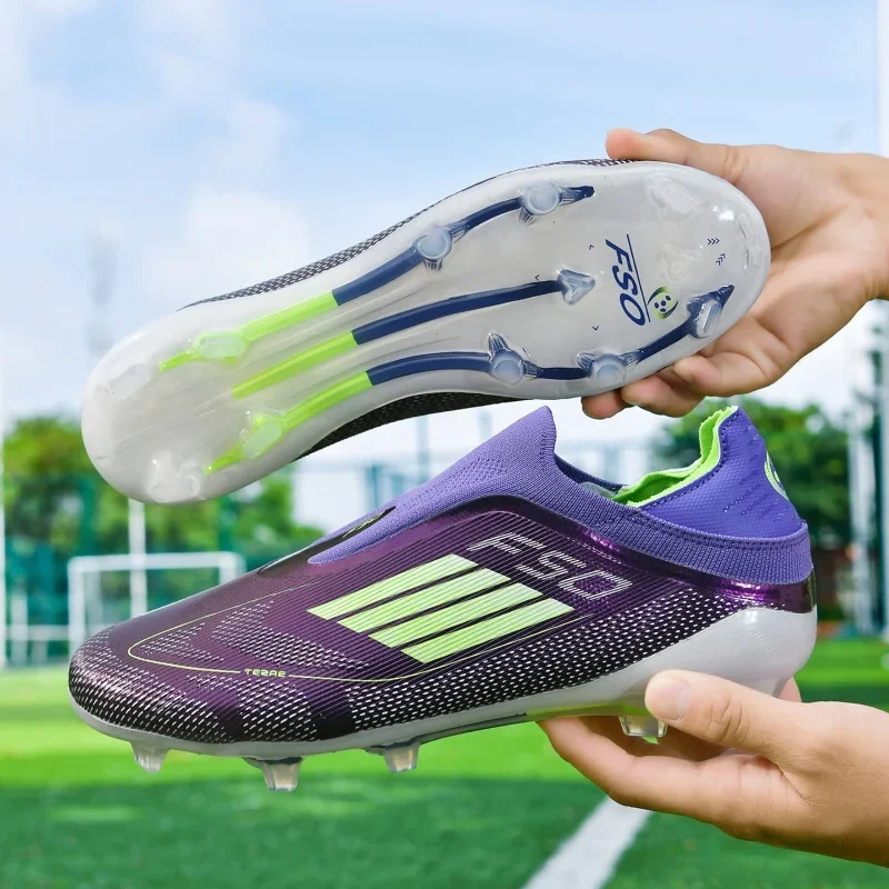 Men Turf Soccer Cleats Non‑slip Wear‑resistant Football Boots Breathable Lightweight Outdoor Artificial Grass Training Shoes