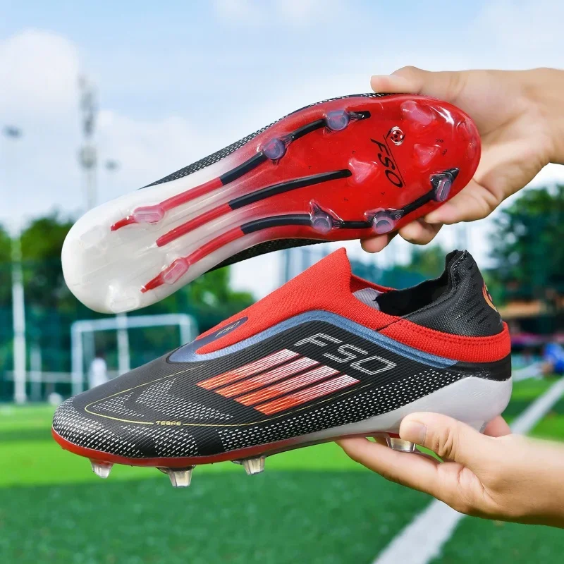 Men Turf Soccer Cleats Non‑slip Wear‑resistant Football Boots Breathable Lightweight Outdoor Artificial Grass Training Shoes