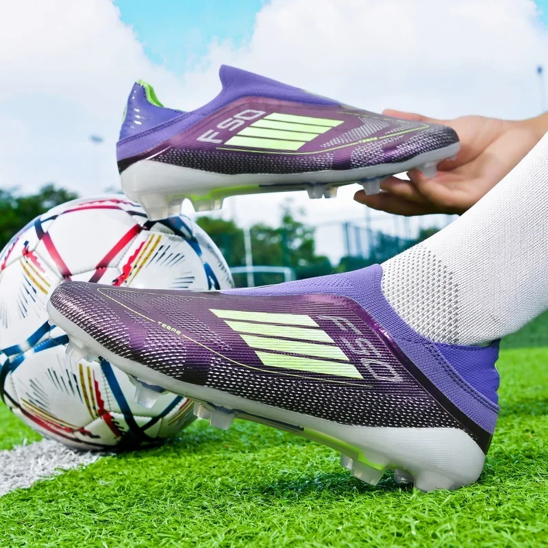 Men Turf Soccer Cleats Non‑slip Wear‑resistant Football Boots Breathable Lightweight Outdoor Artificial Grass Training Shoes