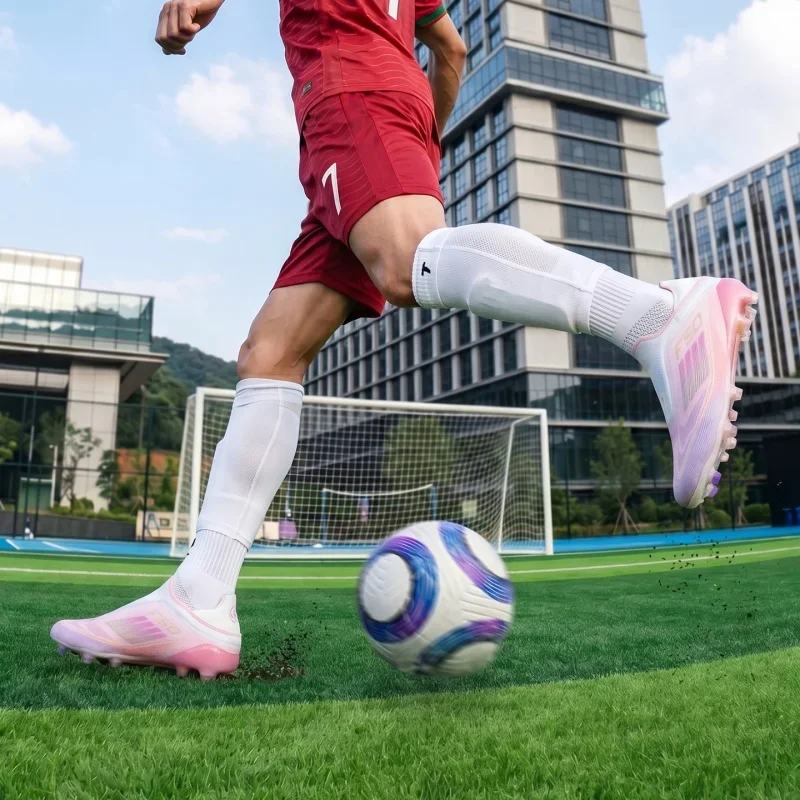 Men Turf Soccer Cleats Non‑slip Wear‑resistant Football Boots Breathable Lightweight Outdoor Artificial Grass Training Shoes
