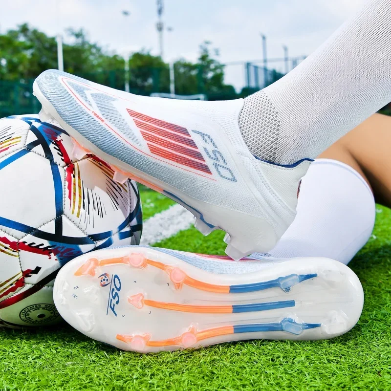Men Turf Soccer Cleats Non‑slip Wear‑resistant Football Boots Breathable Lightweight Outdoor Artificial Grass Training Shoes
