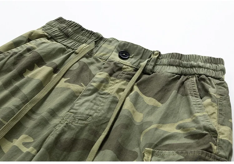 New Summer Men Cotton Cargo Shorts Men Fashion Breeche Bermuda Beach Jogger Shorts  Japanese Style  Casual Shorts Male
