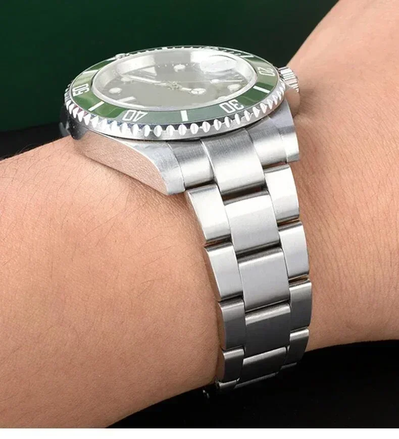 For Rolex SUBMARINER DAYTONA Yacht-Master GMT Watch Band Strap Glide Lock Clasp 904 Steel Watch Bracelet Watchbands 20mm 21mm