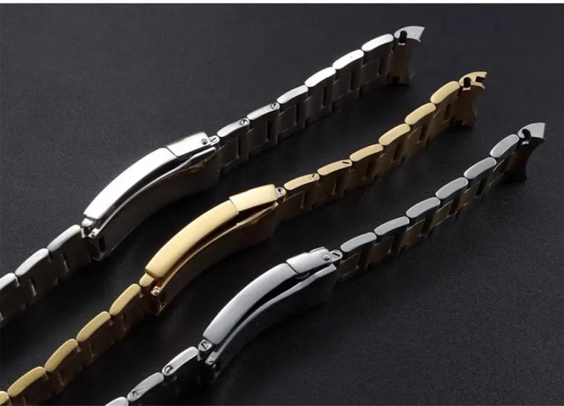 20mm 904L Watchbands For SUB DAYTONA NH35 NH36 Rolex Men Glide Lock Clasp Watch Strap Solid Stainless Steel Watch Bracelet