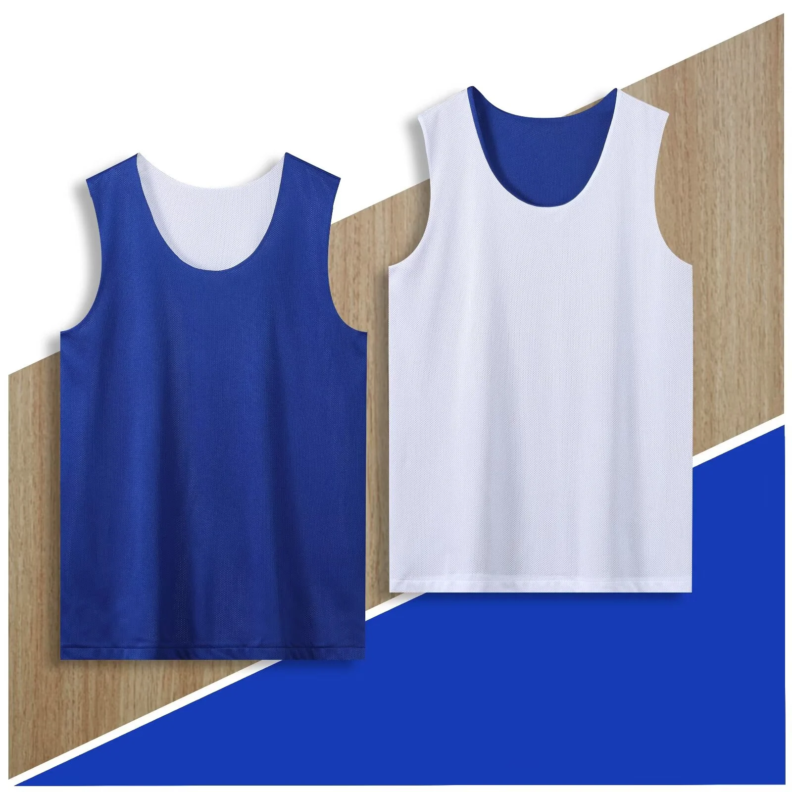 2026 Male Adult Reversible Basketball Vest Youth double sideBasketball Vest Customized Youth Sportswear Team Training Top