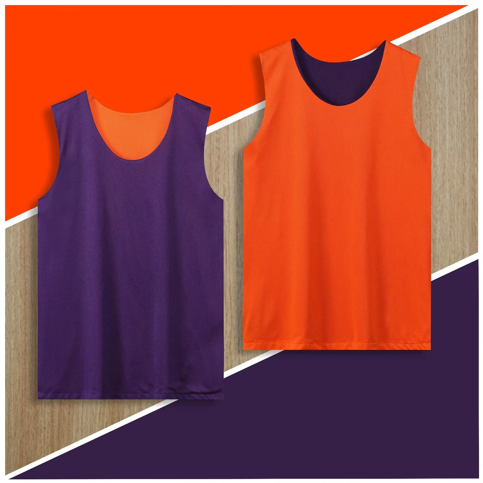 2026 Male Adult Reversible Basketball Vest Youth double sideBasketball Vest Customized Youth Sportswear Team Training Top