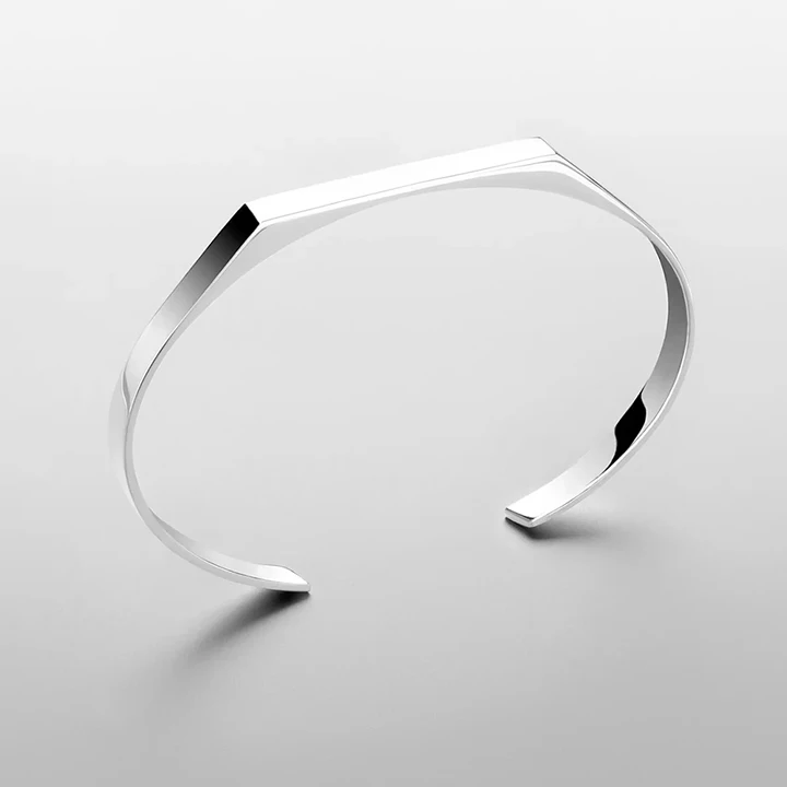 EMANCO Latest Design Minimalist Heptagon Bracelet Stainless Steel Bracelet Gold Plated Minimalist Bracelet for Men and Women