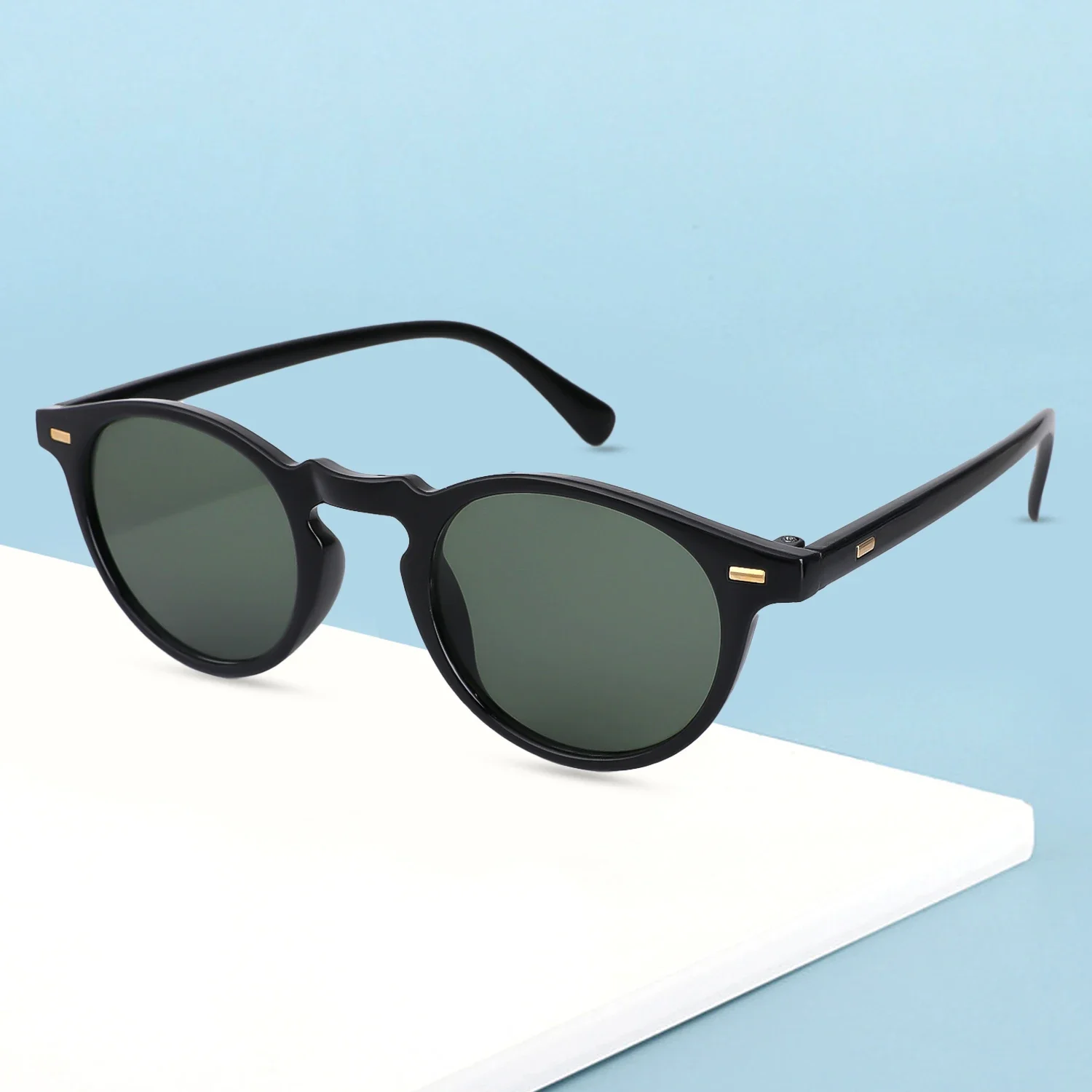 Small Round Glasses Frame Women Men Fashion Anti Blue Light Eyeglasses Frames Vintage Optical Computer Decoration Spectacles