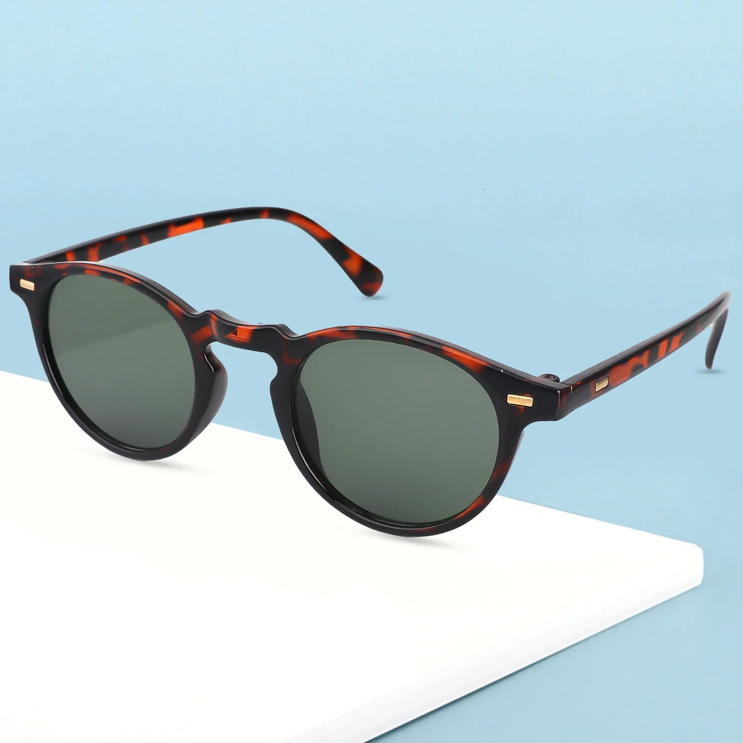 Small Round Glasses Frame Women Men Fashion Anti Blue Light Eyeglasses Frames Vintage Optical Computer Decoration Spectacles