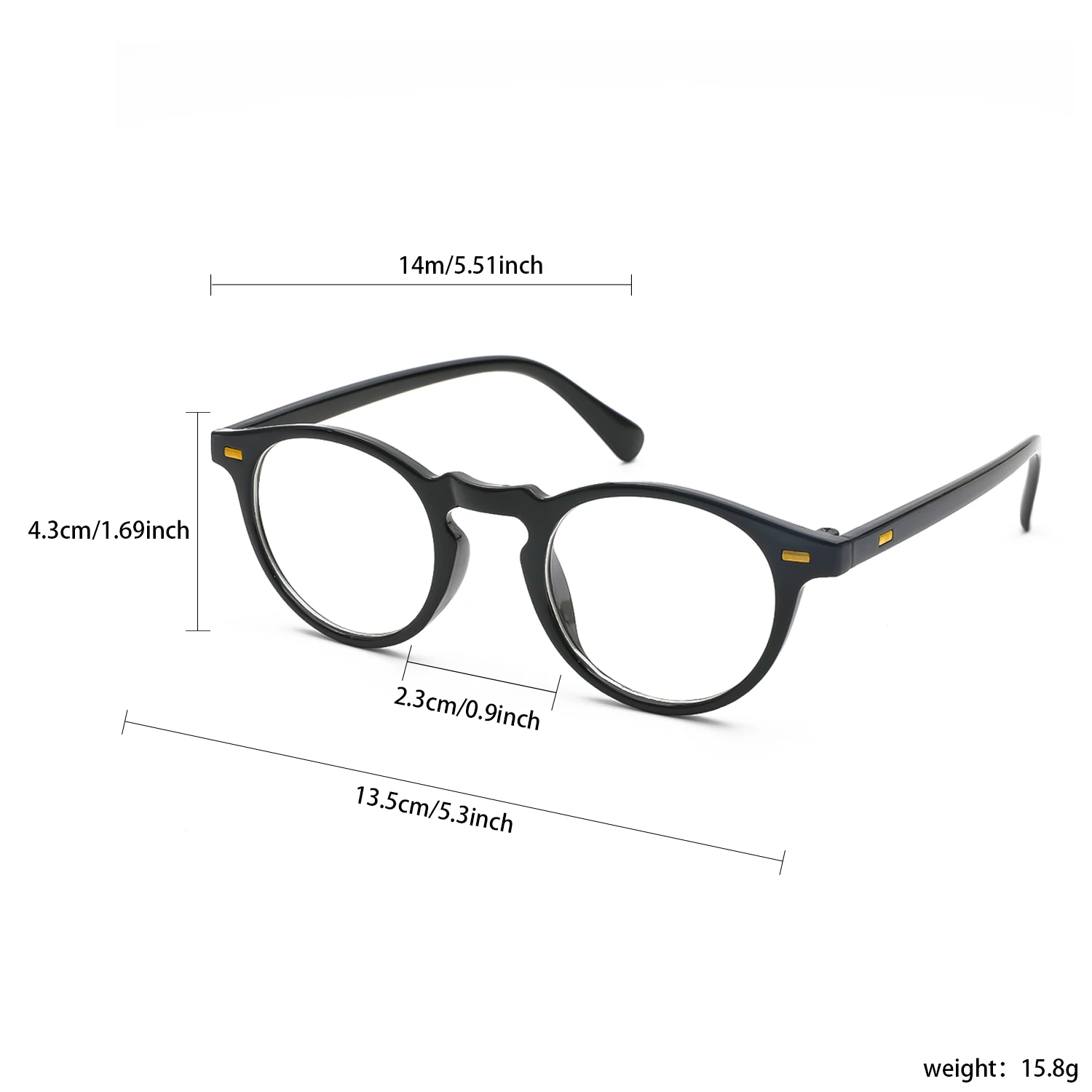 Small Round Glasses Frame Women Men Fashion Anti Blue Light Eyeglasses Frames Vintage Optical Computer Decoration Spectacles