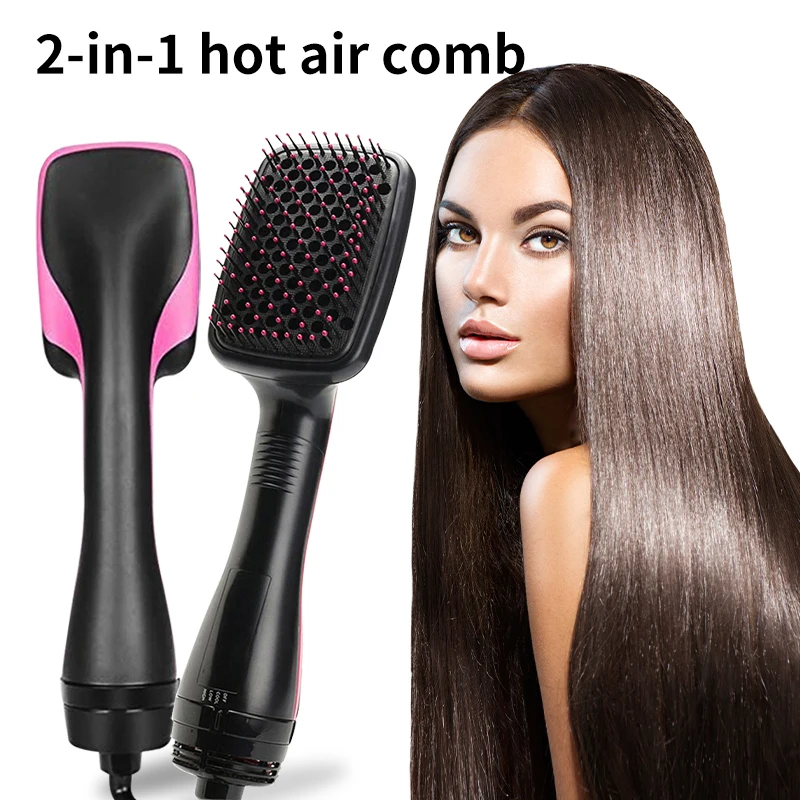 3 In 1 Hot Air Brush One Step Hair Dryer Styler Volumizer Straightener Curling Comb