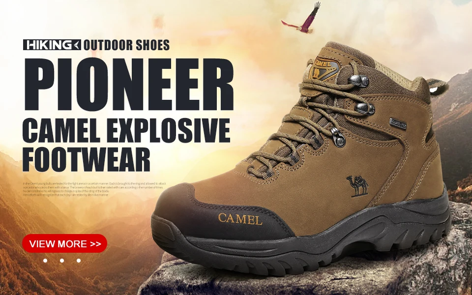 GOLDEN CAMEL Waterproof Hiking Shoes Outdoor High-top Tactical Military Boots Anti-Slip Male Sneakers Trekking Shoes For Men