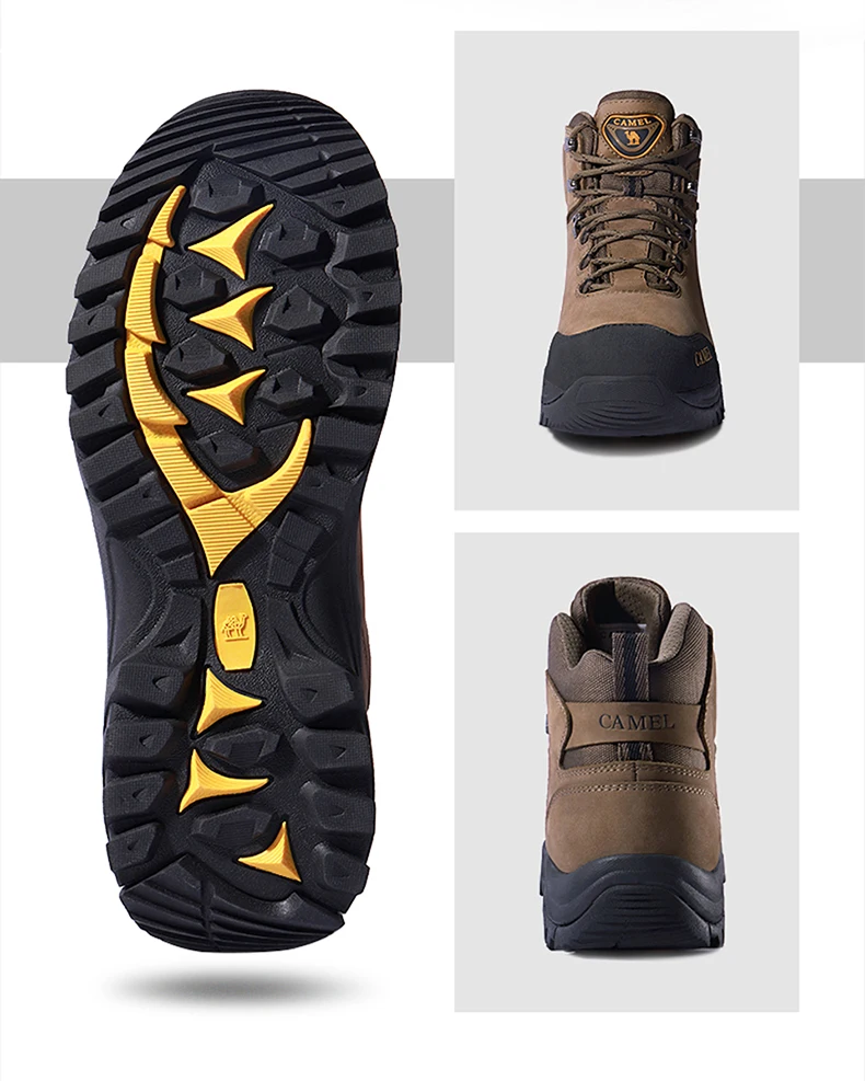 GOLDEN CAMEL Waterproof Hiking Shoes Outdoor High-top Tactical Military Boots Anti-Slip Male Sneakers Trekking Shoes For Men