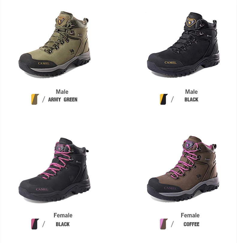 GOLDEN CAMEL Waterproof Hiking Shoes Outdoor High-top Tactical Military Boots Anti-Slip Male Sneakers Trekking Shoes For Men