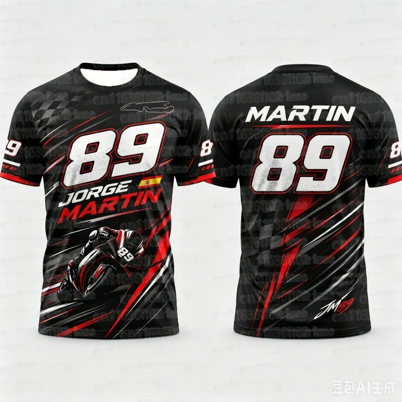 89 Jorge Martin Graphic Tee Martinator Printed Breathable Quick-Dry Family Matching Casual T-Shirt FamilyMatching