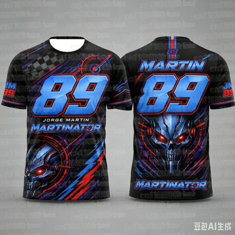 89 Jorge Martin Graphic Tee Martinator Printed Breathable Quick-Dry Family Matching Casual T-Shirt FamilyMatching