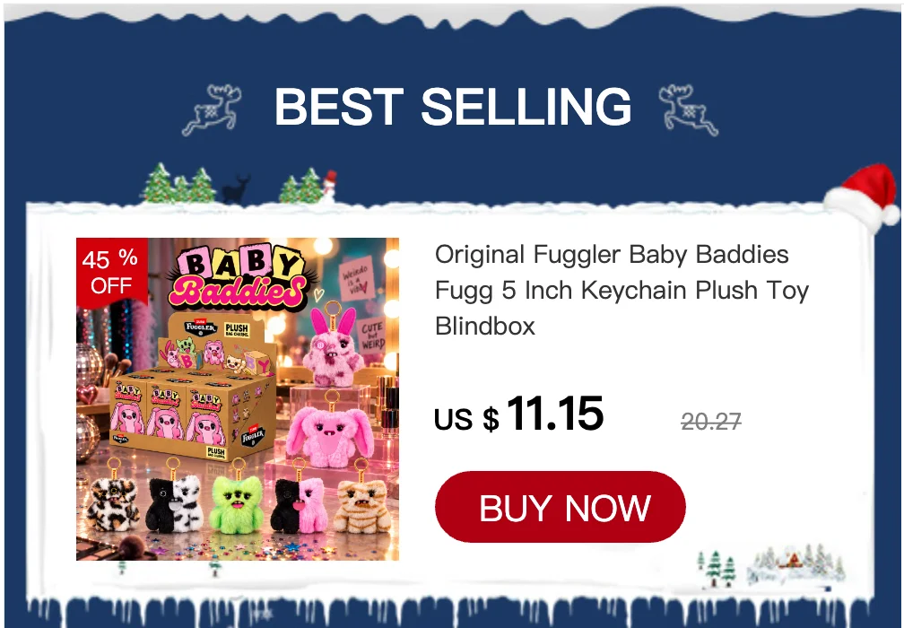 Oringal Fuggler Alley Cat Keyring 5 Inch Collectible Ugly Monster Plush Keychain Blind Box Toy