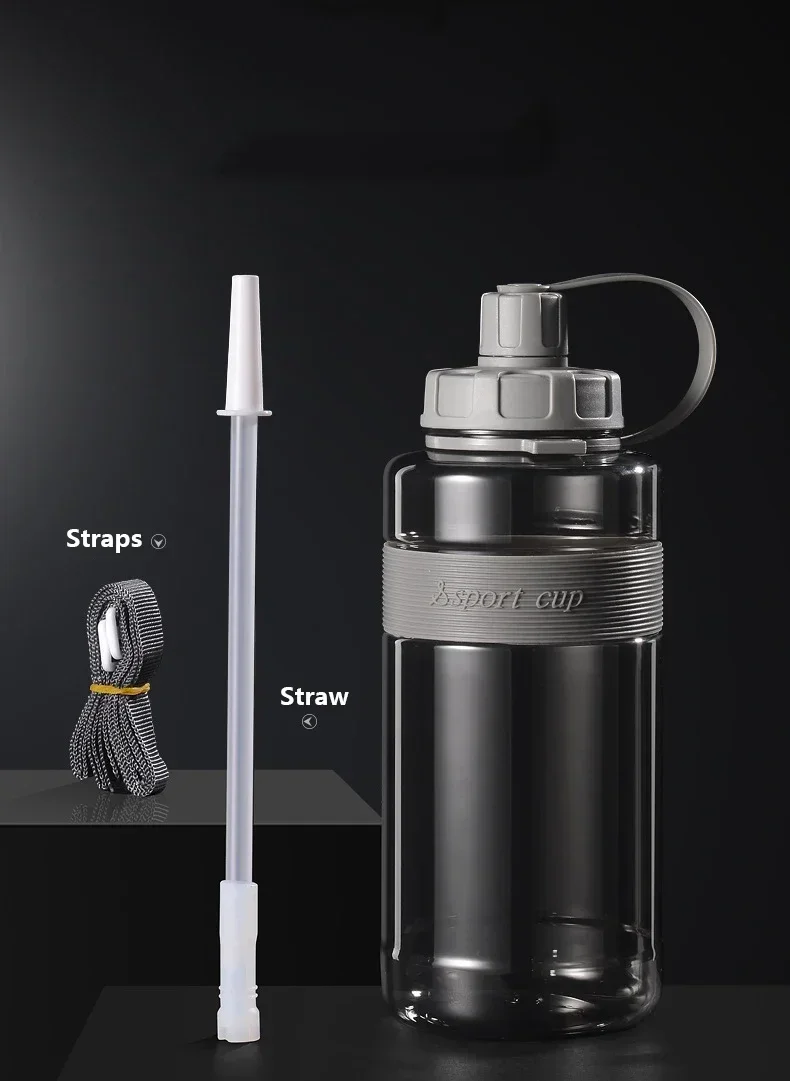 2 Liter Big Water Bottle with Straw 2L/1.5L/1L/0.6L Large Capacity School Gym Sports Drinking Bottles BPA Free Fitness
