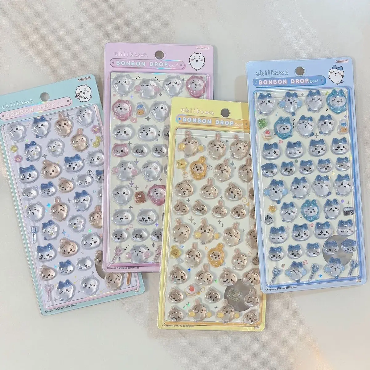 CKW 3D Jelly Crystal Stickers Cute Usagi Hachiware Jiikawa Decals Waterproof Stickers for Phone Case & Scrapbooking