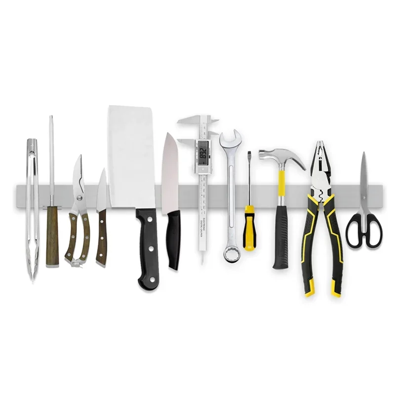 30/40/50CM Magnetic Knife Holder for Wall Stainless Steel Strong Magnetic Knife Strip for Knife Organizer Kitchen Accessories