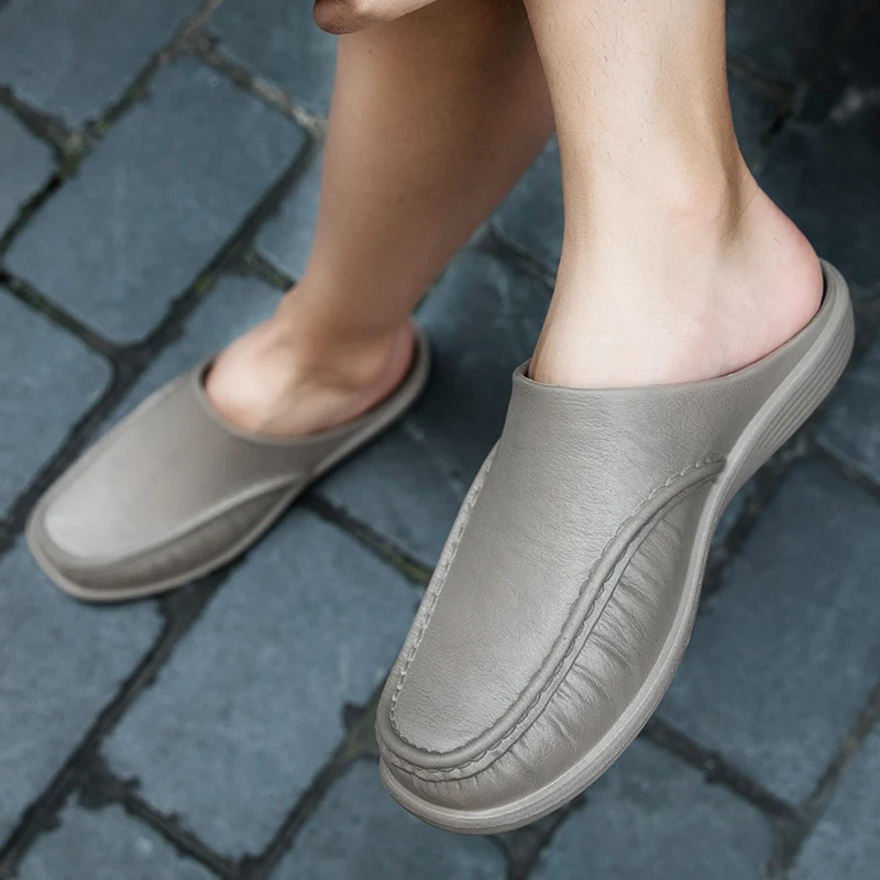 Men EVA Slippers Slip on Flats Shoes Fashion Beach Sandals Home Shoes Size 40-47