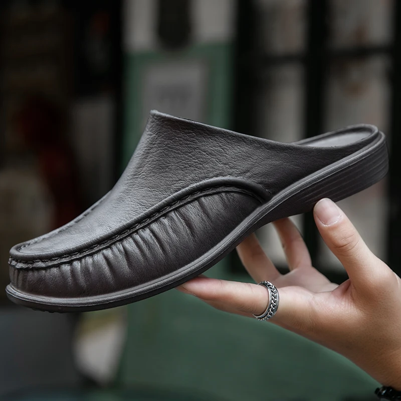 Men EVA Slippers Slip on Flats Shoes Fashion Beach Sandals Home Shoes Size 40-47
