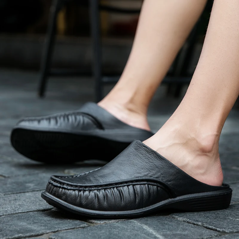 Men EVA Slippers Slip on Flats Shoes Fashion Beach Sandals Home Shoes Size 40-47