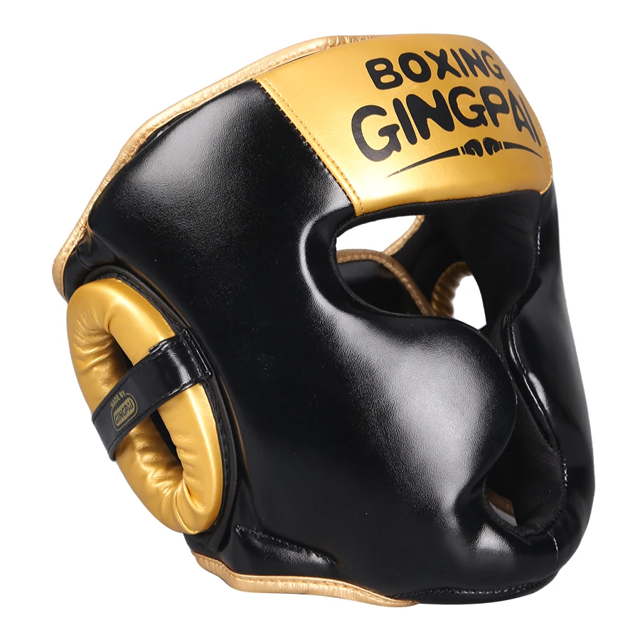 Kids Boxing Helmet MMA Sanda Muay Thai Safety Head Gear Taekwondo Full-Covered Headgear Kids Training Protective Equipment