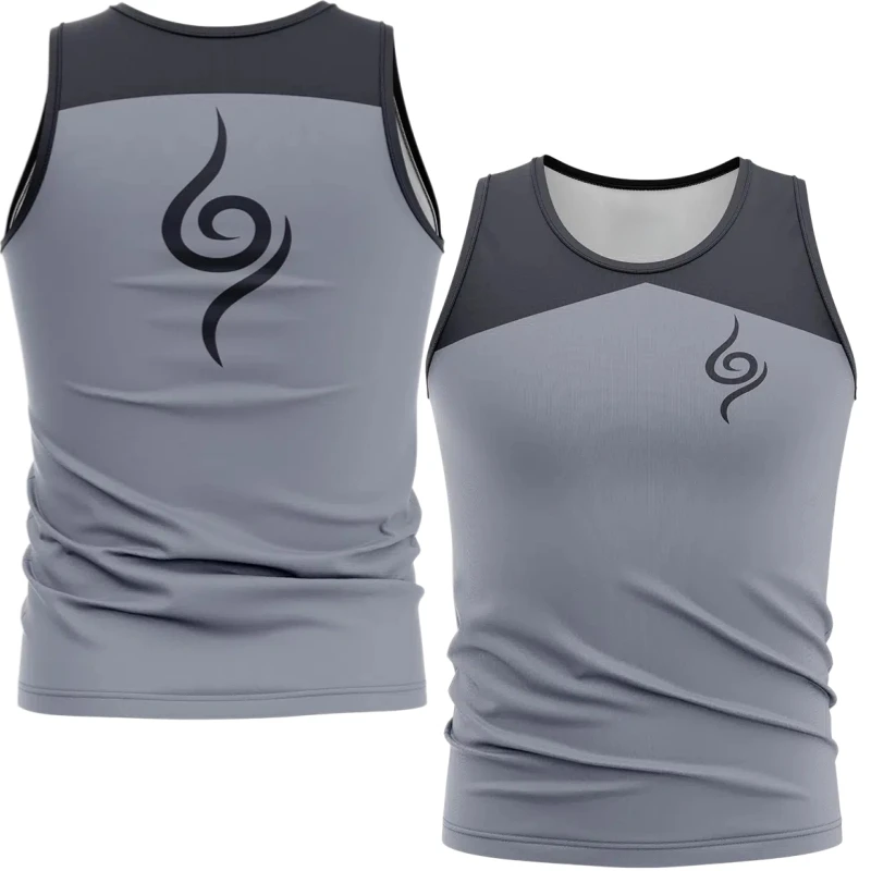 2026 New Naruto Anbu/Root Organization Themed Fitness Vest, Anime Peripheral Quick-Dry Sleeveless T-Shirt, Unisex Sports Top