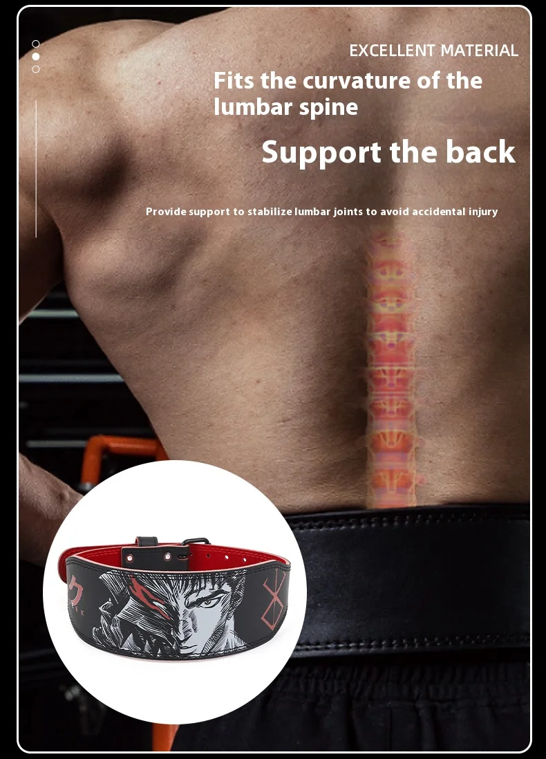 2024 New Weightlifting Belt Gym Belts Fitness Bodybuilding Waist Trainer Strength Training Back Support Crossfit Lumbar Support