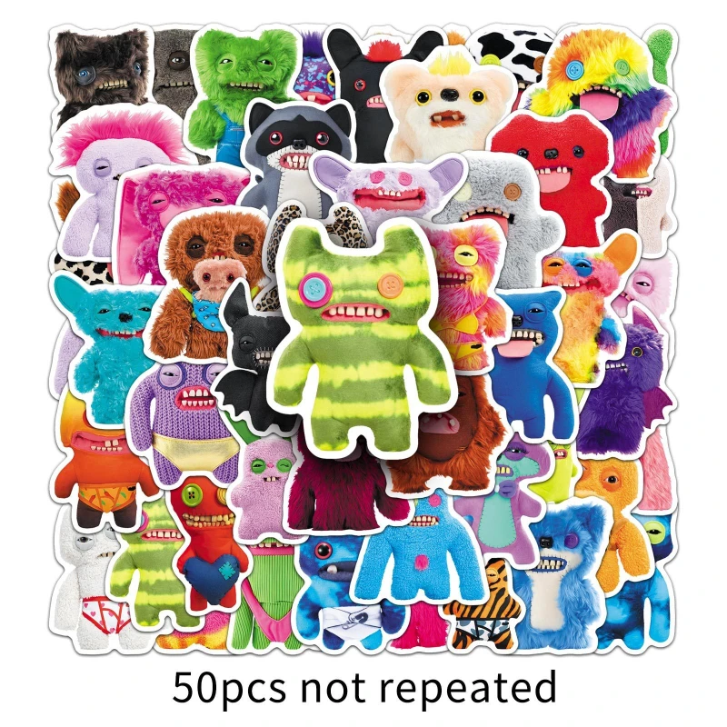 New FUGGLER 50pcs stickers personality cartoon funny cute printing student hand book desktop diy graffiti waterproof stickers