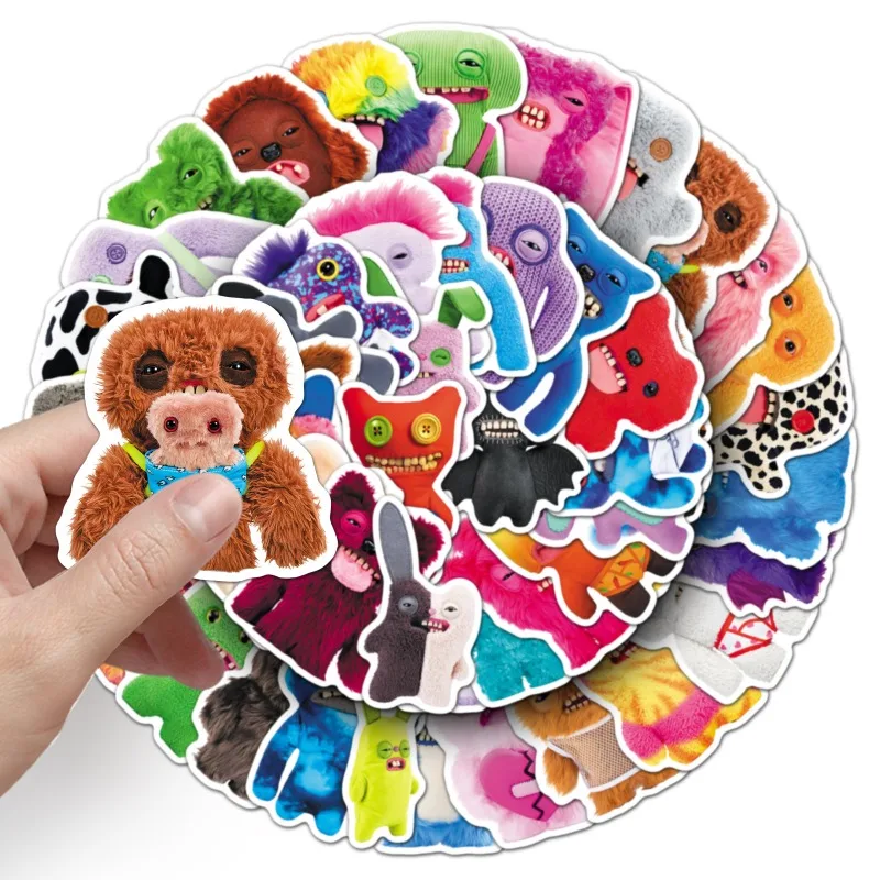 New FUGGLER 50pcs stickers personality cartoon funny cute printing student hand book desktop diy graffiti waterproof stickers