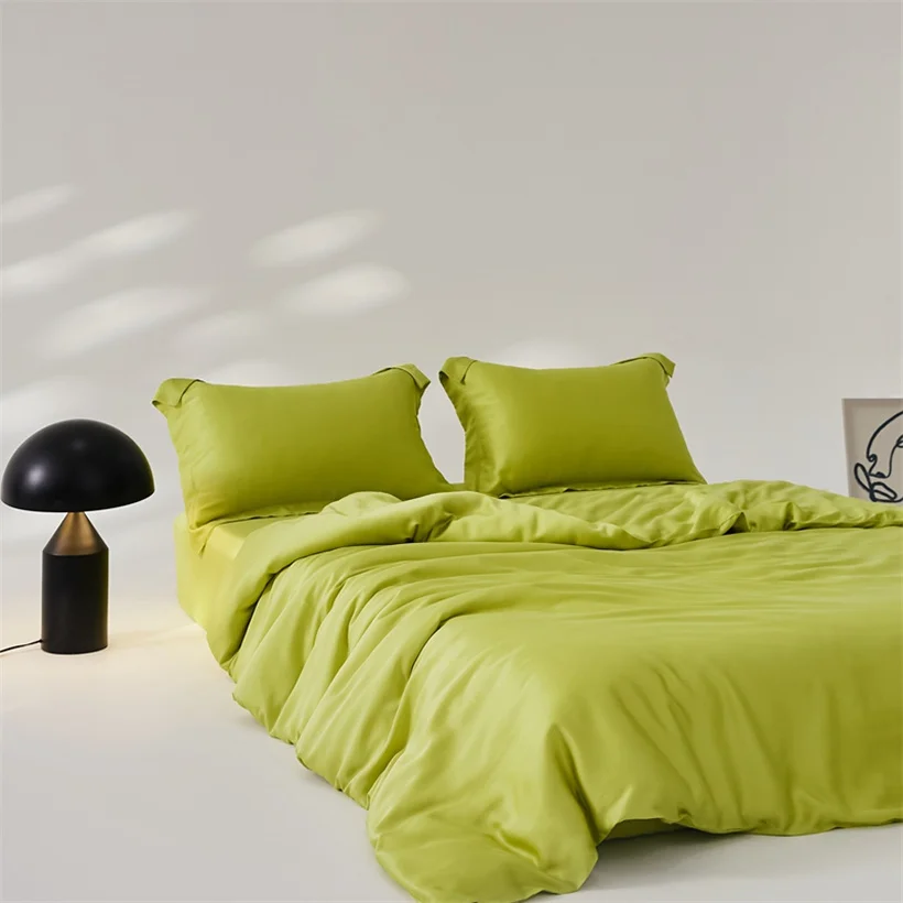 Luxury Mulberry Silk Duvet Cover 1 Piece, Ultra Soft Silk Quilt Cover, Double Queen King Size Bedding Blanket Cover with Zipper