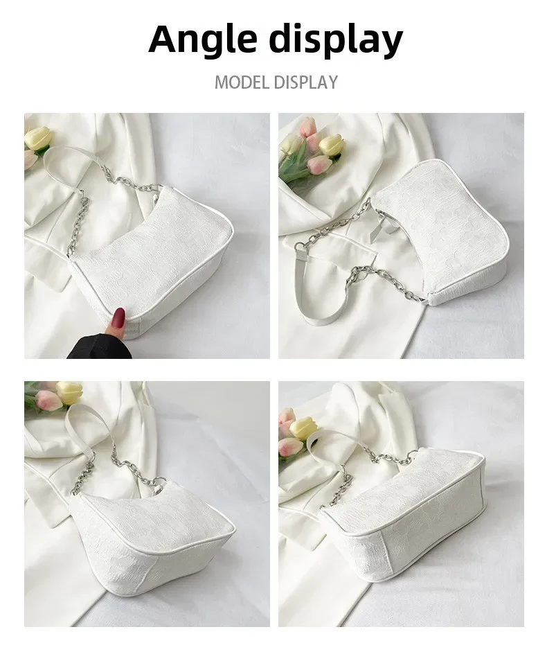 2025 New Fashion Felt Shoulder Bags for Women Small Casual Underarm Bag Female Hand Crossbody Bags for Women Purses and Handbags