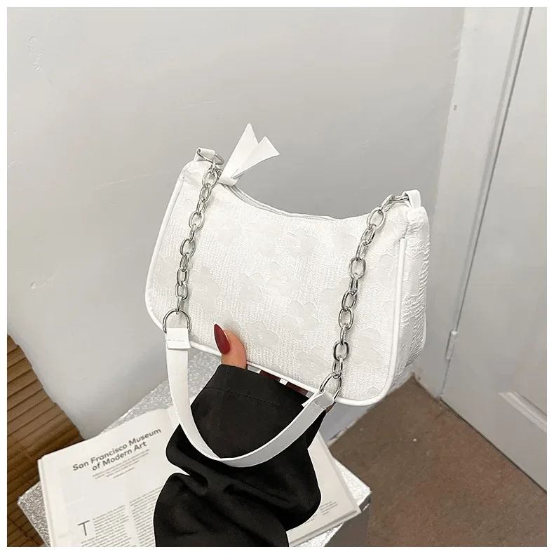 2025 New Fashion Felt Shoulder Bags for Women Small Casual Underarm Bag Female Hand Crossbody Bags for Women Purses and Handbags
