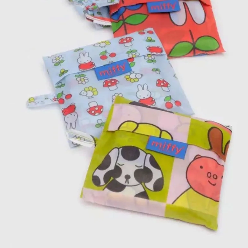 Hot Cartoon Miffy Series Shopping Bags Creativity Cute Printed Foldable Large-capacity Lightweight Storage Bag