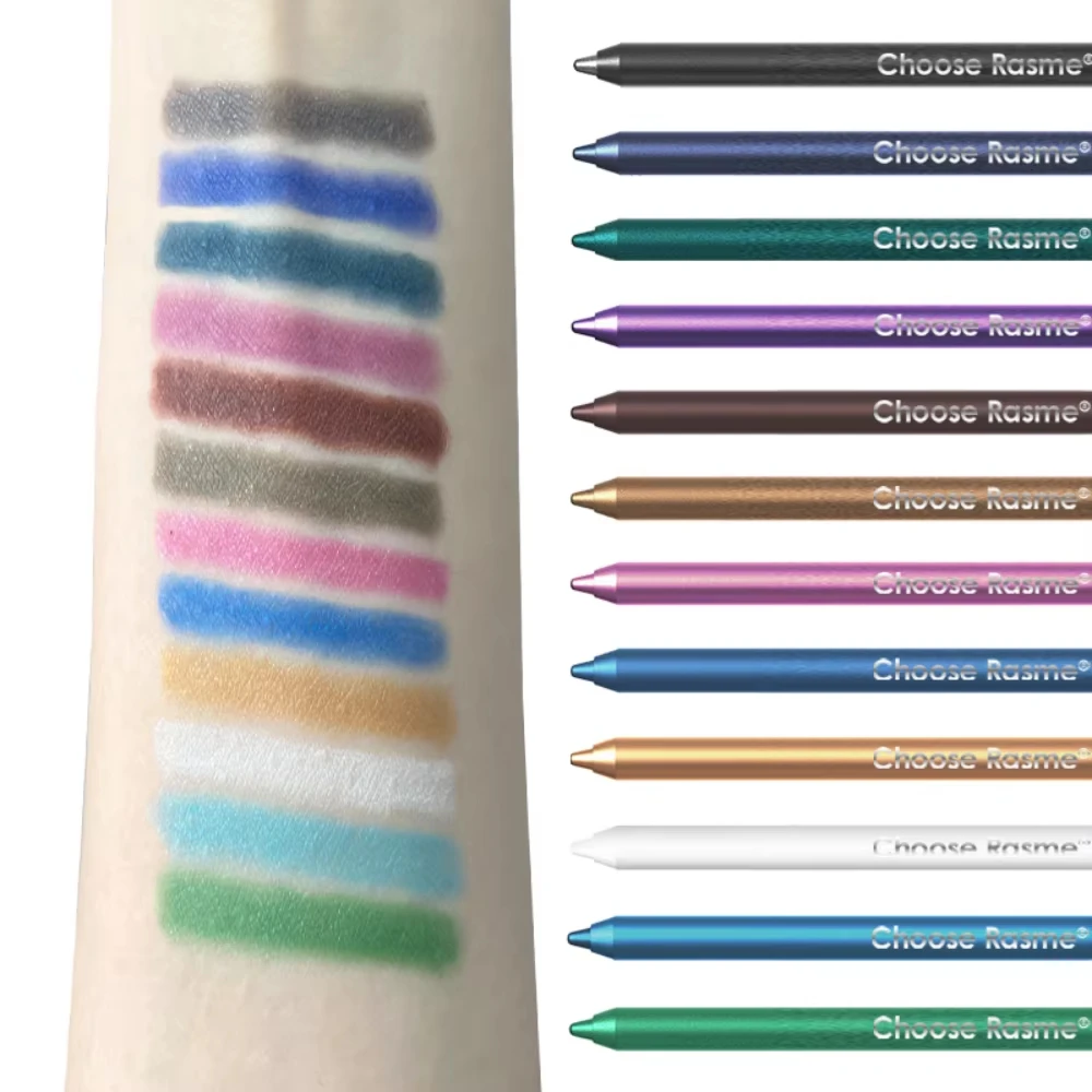 12Colors Colorful Eyeliner Lip Liner Pencil Waterproof Cream Eye Liner Pen Dual Use Eye&Lip Makeup Halloween Cosplay PartyMakeup