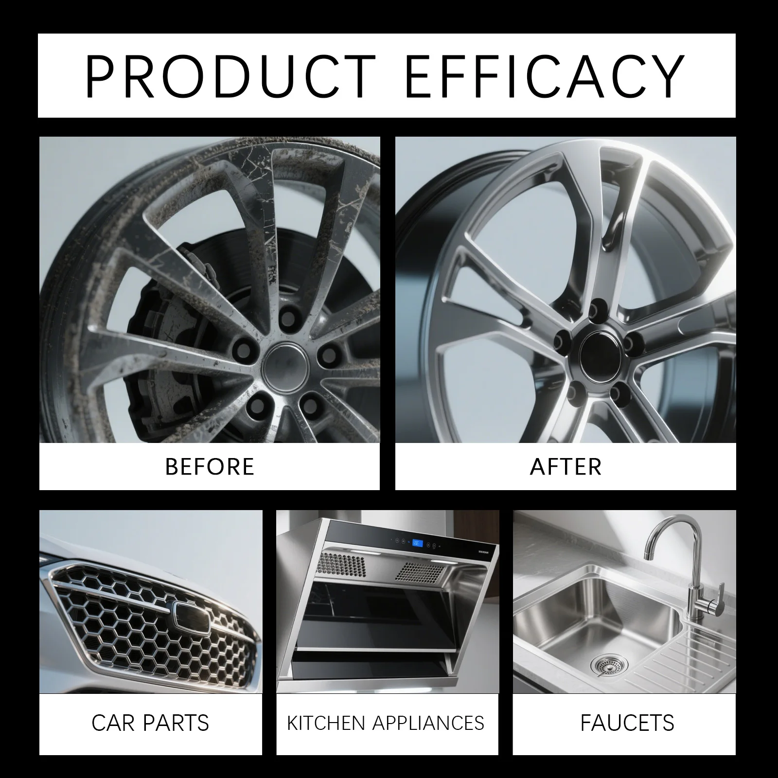 Scratch-Free Chrome Polish Restorer Infused Metal Polishing Pads Exhaust Pipe Blue Heat Stain Remover Microfiber Wax for Auto Bi