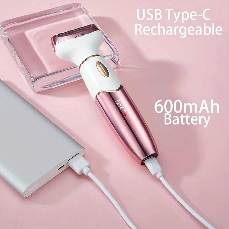 4In 1 Electric Lady Shaver, Body Hair Removal Epilator, Gifts For Women