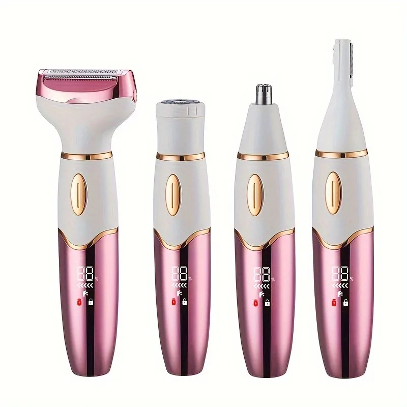 4In 1 Electric Lady Shaver, Body Hair Removal Epilator, Gifts For Women