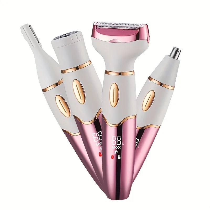 4In 1 Electric Lady Shaver, Body Hair Removal Epilator, Gifts For Women