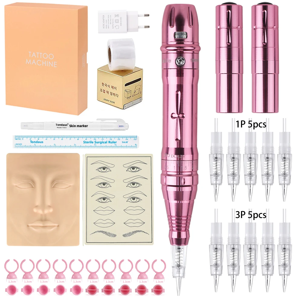 New Wireless PMU Machine Permanent Makeup Kits, Tattoo Pen For Lip/Eyeliner / Eyebrows Microshading Microblading Tattoo Kits