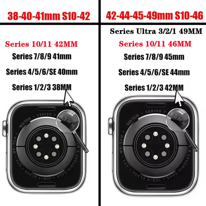 Silicone Watch Strap for Apple Watch 44MM/45MM/46MM 49MM/38MM/40/41MM Sports Rubber Band iWatch Series Ultra 11 10 9 8 7 6 SE 5