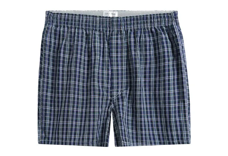 5Pcs/lot Boxer Men Thin Summer Underwear Cotton Man Big Size Short Breathable Plaid Flexible Shorts Boxer Male Underpants