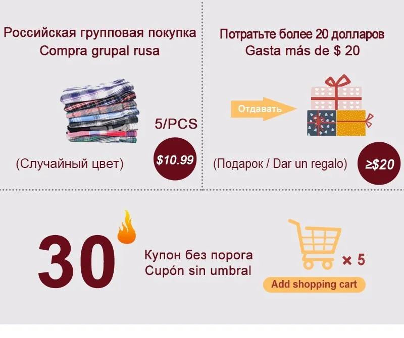 4Pcs Boxer Men Underwear Cotton Man Short Breathable Plaid Woven Shorts Boxer Male Underpants Plus Size Pajamas Sleep Bottoms