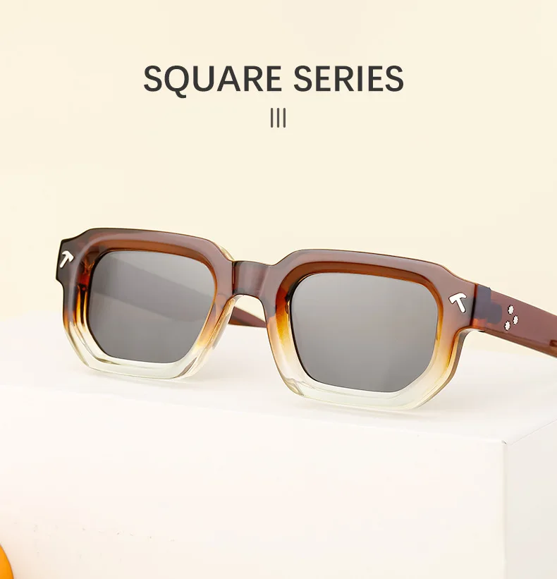 Polarized Square Sunglasses Men 2026 Luxury Brand Designer New Fashion Rectangle Sun Glasses For Women Driving Shades Eyewear